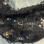 Source Unknown CROCHETED HANDBAG… BLACK SAC LIKE NYLON SHOULDER BAG WITH 
NY Photo 1