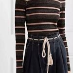 Ulla Johnson stripe metallic turtleneck Photo 0