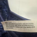 Soma  Lace Off The Shoulder Sleep Chemise Size XL Slip Dress Nightie Blue Photo 4