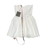 House Of CB  Katherine Strapless Corset Mini Dress, White, Small Photo 7
