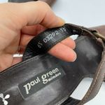 Paul Green Brown Open Toe Wedge Heel Leather 6.5 Y2K Photo 6