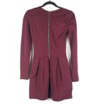 ARITZIA WILFRED Tartine Burgundy Fit and Flare Dress Size 2 Red Photo 2