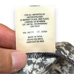 Anthropologie Vanessa Virginia  Gray White Floral Cotton Top - Size Large Photo 9