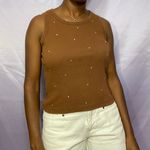 Energie Y2k  brown tank top with bedazzled jewels Photo 0