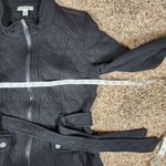 Dress Barn  Womens Zip Jacket Black Soze Small Long Sleeve High Collared Photo 7