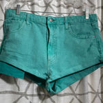 Wild Fable  Highest Rise Cheeky Aqua Jean Shorts Photo 0