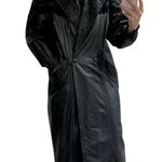 wilson's leather Vintage 80s Wilson’s Leather Trench Coat in Black - Size S Photo 3