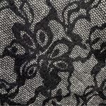 Studio JPR Black & Silver Lace Look Draped Neck Sleeveless Top Size Small Photo 7