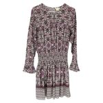 Shoshanna "Alina" Women’s 100% Silk White/Multi Paisley Blouson Dress Sz 8 Photo 1