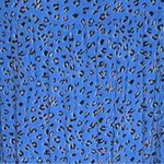 Loralette Maxi Dress Blue Cheetah Print Geometric Print Tiered 3/4 Sleeve Size undefined Photo 5