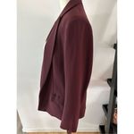 H&M  Burgundy blazer oversized size 2 office blazer classy blazer Photo 2