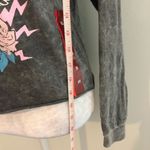 Grayson Threads NWOT Gray Acid Wash Vintage Long Sleeve Crop Top Photo 5