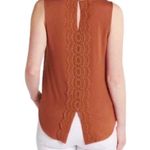 Daniel Rainn Quin Floral Lace Trim Keyhole Tank Small NWT Photo 1