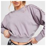 Nike  Lilac Lace-Up Dri-Fit Fleece Training Sweatshirt Plus 1X Purple Photo 2