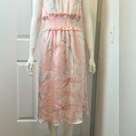 Ryegrass Dress Pink Floral Fit Flare A Line Flowy Dress Size Small. Photo 5