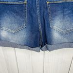 No Boundaries  Short Jeans Overalls Stretch Denim Size L (11-13) Cuffed Photo 10