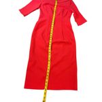 Black Halo - Red Nuelle Petal Sleeve Dress - Size 2 Photo 6