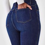 Spanx  Flare Jeans Size Small Midnight Shade Dark Wash Blue Pull On Compression S Photo 3