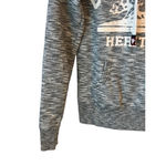 Reflex Hoodie Jacket Womens S Calilove Heritage Bear Print Pockets Drawstrings Gray Photo 3