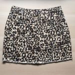 Umgee  Leopard Mini Jean Skirt Photo 3