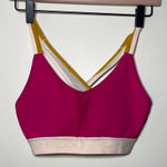 Brooks  Pink and Yellow Sports Bra High Impact Support Photo 0