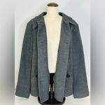 JM Collection  Grey Rayon Blend Peacoat with Black Buttons size XL Photo 4