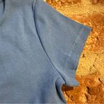 Princess Polly  classic crop organic cotton & elastane Blue Ribbed Top tshirt Photo 2