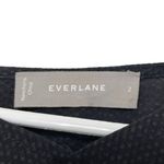 Everlane  The Cupro Tie Front Dark Grey Short Sleeves Lightweight Women’s Size 2 Photo 6