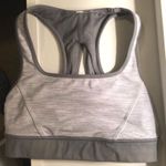 Lululemon Grey Striped Sports Bra  Photo 0