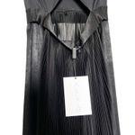 Alexis NWT ‎ Federico Long Pleated Organza Silk Maxi Dress Black White Size XS Photo 11