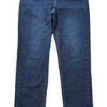 J. Jill Denim High Rise Straight Leg Dark Wash Jeans Preppy Women's Size 16 Blue Photo 0