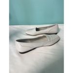 Enzo Angiolini Womens 5.5 White Leather Loafers Slip On Vintage S-322 Photo 4