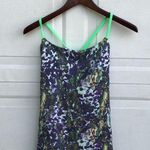 Lululemon  Women’s Tank Dancing Warrior Tank Green Purple Strap Athletic 6 Photo 0