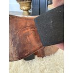 Liberty Black Womens‎ Western Cowboy Ankle Boots Brown Leather Zip Up Studded 7 Photo 7