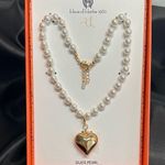 House of Harlow 1960 | Pearl Necklace w/ Heart Pendant ✨ White Photo 0