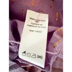 Emerson Fry India Collection | Emmaline Blouse Lavendula Gold Dot Lurex | Sz M Purple Size M Photo 8
