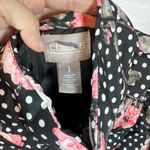 Chico's Puffer Jacket Medium Floral Polka Dot Lightweight Photo 1