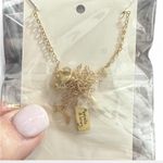 Minimalist Natural Pearl Shell 14k Gold Necklace‎ Gold Photo 2