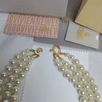 Vivienne Westwood Three Row Pearl Gold Drop Necklace Photo 2