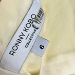 Ronny Kobo Yellow Corset Midi Dress Size 6 Photo 5