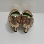 Shoes of Prey Bridal Gold Glitter Pumps Size 35 Photo 6
