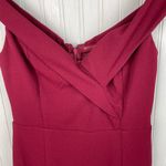 Lulus NEW Song of Love Wine Red Off-the-Shoulder Maxi Dress Gown Slit Size Small Photo 7