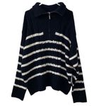 LA LIGNE Black an White Striped
Sweater(Size 2X) Photo 1