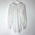 Anthropologie  Holding Horses White Lace Button Front Shirt Size XS Photo 11