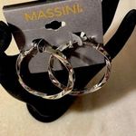 Massini  Silver Tone hoop earrings Photo 0