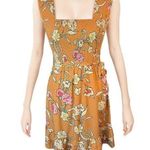 DR2 by Daniel rain burnt orange floral smocked mini dress boho chic Photo 0