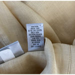 Chico's  Jacket Women Small Light Yellow Linen‎ Neutral Boho Bohemian Lagenlook Photo 6