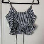 Hers & Mine  Black/White Plaid Tank Top Size Small New without Tags Photo 6