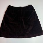 Banana Republic  Velvet Stretch Mini‎ Skirt, Dark purple brown , A-Line Photo 0