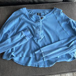 Urban Outfitters  Blue Cropped Long Sleeve Photo 0